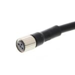 XS3F-M8PUR3S2M CONECTOR FEMEA, M8, RETO, 3 PINOS, 3 VIAS, COM CA