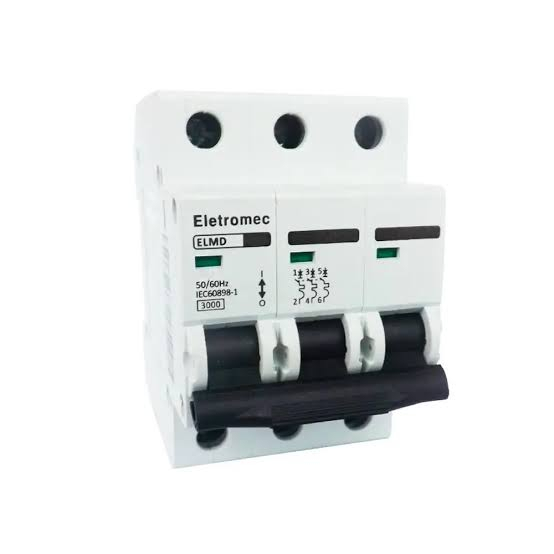DISJUNTOR MINI TRIP. 4,53KA 10A ELMD-3C10 DISJUNTOR MINI TRIP. 4,5/3KA 10A ELMD-3C10