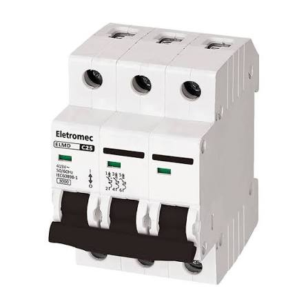 DISJUNTOR MINI TRIP. 4,53KA 16A ELMD-3C16 DISJUNTOR MINI TRIP. 4,5/3KA 16A ELMD-3C16