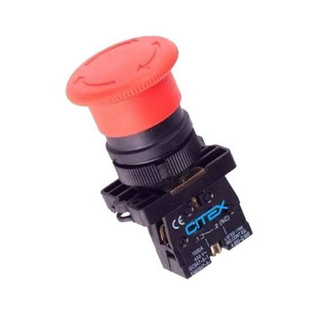 HB2-ES542 - BOTAO VERMELHO TIPO COGUMELO GIRA E DESTRAVA 40MM HB2-ES542 - BOTAO VERMELHO TIPO COGUMELO GIRA E DESTRAVA 40MM